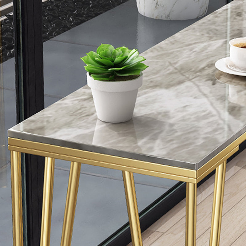 Modern Bar-Height Table Stone Top Bistro Table for Patio Use Clearhalo 'Bar Furniture' 'Bar Tables' 'bar_tables' 'furn' 'furn_bar_tables' 'Furniture' 'Kitchen & Dining Furniture' 6560564