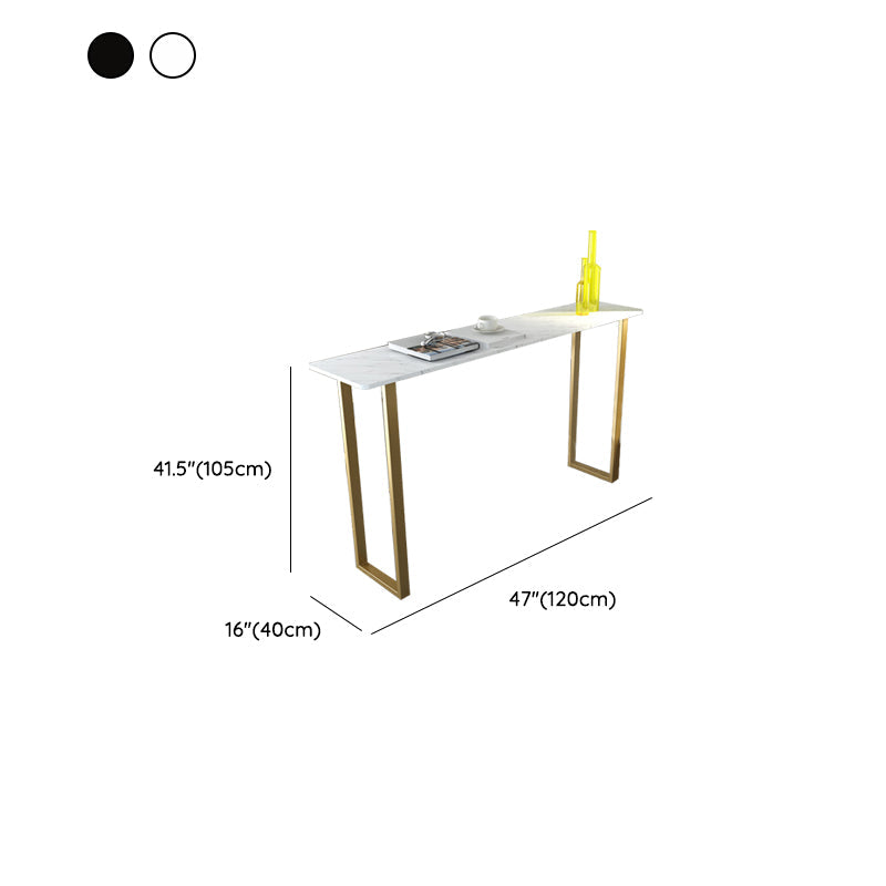 Faux Marble Table Modern Style Bistro Bar Table for Living Room Clearhalo 'Bar Furniture' 'Bar Tables' 'bar_tables' 'furn' 'furn_bar_tables' 'Furniture' 'Kitchen & Dining Furniture' 6560588