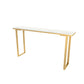 Faux marmeren tafel moderne bistro-bartafel met sledeonderstel