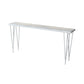 Stone Top Bistro Table Modern Style Bistro Bar Table with Four Legs White Without Chairs Clearhalo 'Bar Furniture' 'Bar Tables' 'bar_tables' 'furn' 'furn_bar_tables' 'Furniture' 'Kitchen & Dining Furniture' 6560662