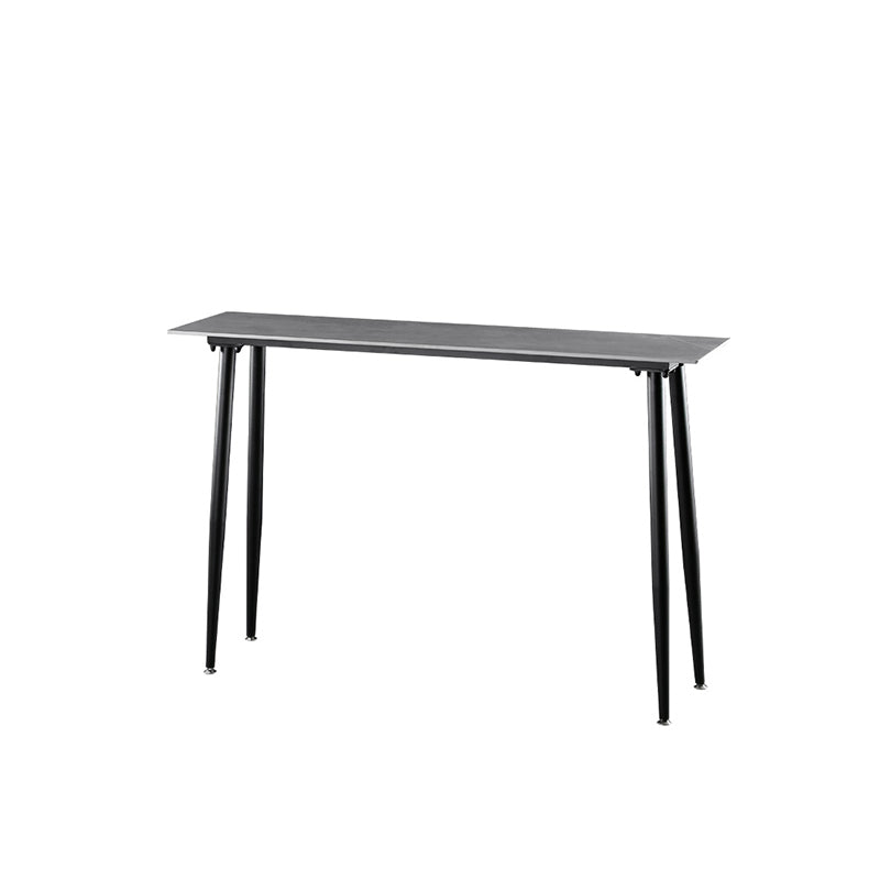Industrial Style Bar Table Stone Rectangle Pub Table in Gray Clearhalo 'Bar Furniture' 'Bar Tables' 'bar_tables' 'furn' 'furn_bar_tables' 'Furniture' 'Kitchen & Dining Furniture' 6560752