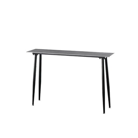 Industrial Style Bar Table Stone Rectangle Pub Table in Gray