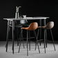 Industrial Style Bar Table Stone Rectangle Pub Table in Gray Clearhalo 'Bar Furniture' 'Bar Tables' 'bar_tables' 'furn' 'furn_bar_tables' 'Furniture' 'Kitchen & Dining Furniture' 6560758