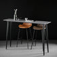 Industrial Style Bar Table Stone Rectangle Pub Table in Gray Clearhalo 'Bar Furniture' 'Bar Tables' 'bar_tables' 'furn' 'furn_bar_tables' 'Furniture' 'Kitchen & Dining Furniture' 6560759
