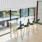 Rectangle Pub Table Glam Stone Bar Table for Cafe and Breakroom Clearhalo 'Bar Furniture' 'Bar Tables' 'bar_tables' 'furn' 'furn_bar_tables' 'Furniture' 'Kitchen & Dining Furniture' 6560800