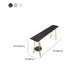 Rectangle Pub Table Glam Stone Bar Table for Cafe and Breakroom Clearhalo 'Bar Furniture' 'Bar Tables' 'bar_tables' 'furn' 'furn_bar_tables' 'Furniture' 'Kitchen & Dining Furniture' 6560803