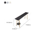 Rectangle Pub Table Glam Stone Bar Table for Cafe and Breakroom Clearhalo 'Bar Furniture' 'Bar Tables' 'bar_tables' 'furn' 'furn_bar_tables' 'Furniture' 'Kitchen & Dining Furniture' 6560806