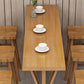 Contemporary Solid Wood Bar Stool Table Rectangle Bar Table in Brown for Indoor Clearhalo 'Bar Furniture' 'Bar Tables' 'bar_tables' 'furn' 'furn_bar_tables' 'Furniture' 'Kitchen & Dining Furniture' 6560900