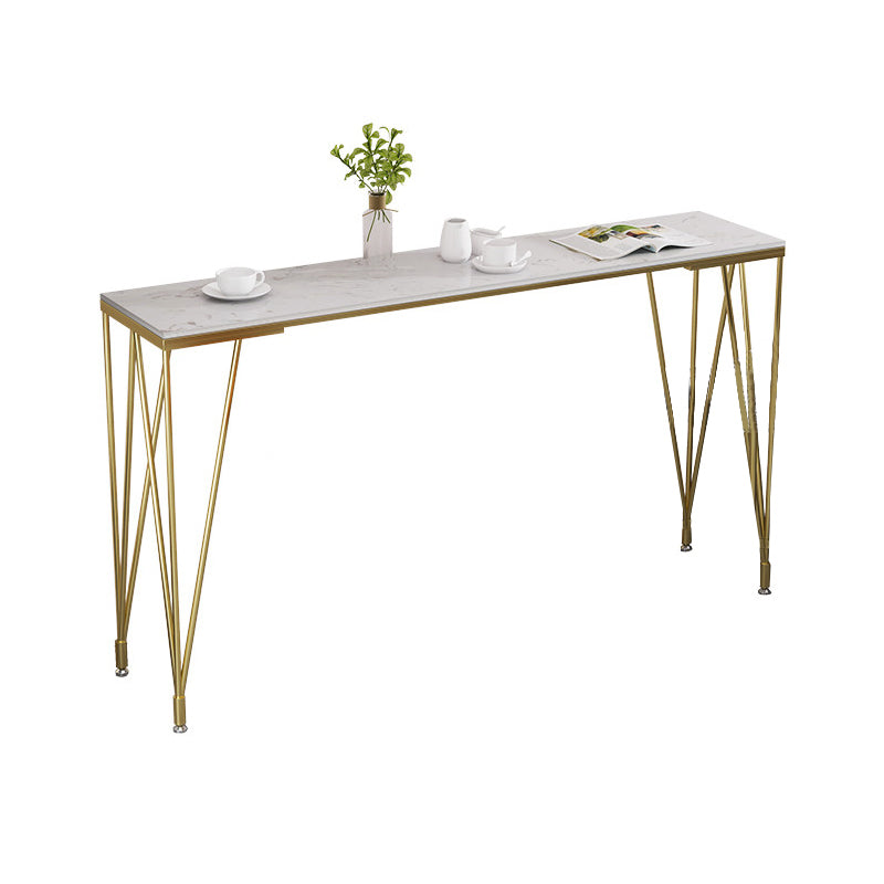 長方形パブテーブルグラム人造大理石トップバーテーブルカフェと休憩室用