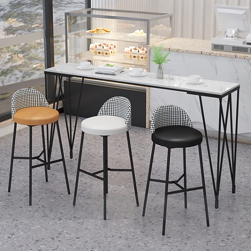 長方形パブテーブルグラム人造大理石トップバーテーブルカフェと休憩室用