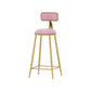 Glam Style Rectangle Bar Set 1/4/7 Pieces Faux Marble Pub Dining Set for Indoor Pink 30"H Stool (Single) Clearhalo 'Bar Furniture' 'furn' 'furn_home_bar_bar_sets' 'Furniture' 'Home Bars & Bar Sets' 'home_bar_bar_sets' 'Kitchen & Dining Furniture' 6561169