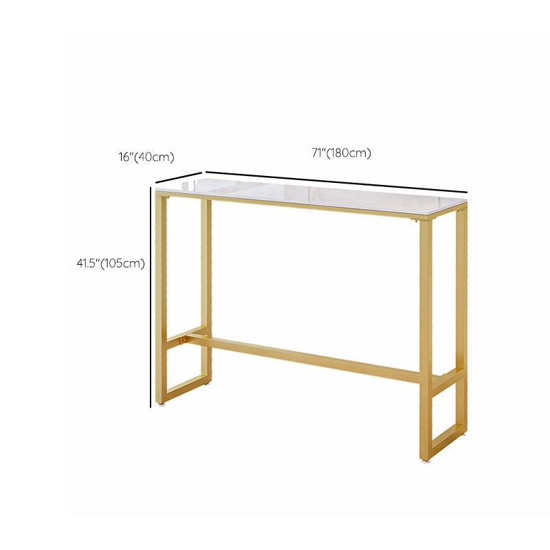 Glam Style Rectangle Bar Set 1/4/7 Pieces Faux Marble Pub Dining Set for Indoor Clearhalo 'Bar Furniture' 'furn' 'furn_home_bar_bar_sets' 'Furniture' 'Home Bars & Bar Sets' 'home_bar_bar_sets' 'Kitchen & Dining Furniture' 6561183