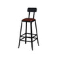 Industrial Bar Stool and Table Set 1/4/5 Pieces Pub Dining Set Black 30"H Stool (Single) Clearhalo 'Bar Furniture' 'furn' 'furn_home_bar_bar_sets' 'Furniture' 'Home Bars & Bar Sets' 'home_bar_bar_sets' 'Kitchen & Dining Furniture' 6561189