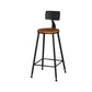 Industrial Bar Stool and Table Set 1/4/5 Pieces Pub Dining Set Brown 30"H Stool (Single) Clearhalo 'Bar Furniture' 'furn' 'furn_home_bar_bar_sets' 'Furniture' 'Home Bars & Bar Sets' 'home_bar_bar_sets' 'Kitchen & Dining Furniture' 6561190