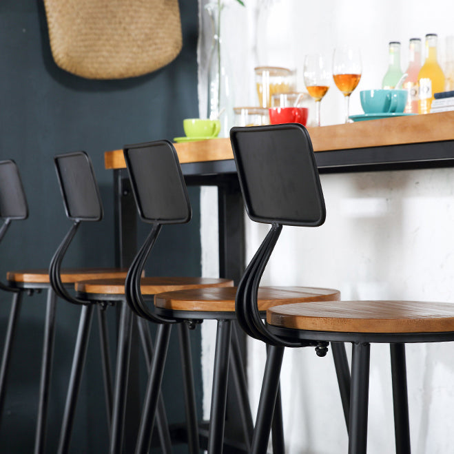 Industrial Bar Stool and Table Set 1/4/5 Pieces Pub Dining Set Clearhalo 'Bar Furniture' 'furn' 'furn_home_bar_bar_sets' 'Furniture' 'Home Bars & Bar Sets' 'home_bar_bar_sets' 'Kitchen & Dining Furniture' 6561194