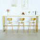 1/3/4 Pieces Pub Dining Set Solid Wood Rectangular Table and Stool Set