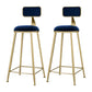 Glam Rectangle Bar Table Set 1/2/4 Pieces Faux Marble Pub Set for Dining Room Blue 30"H Stools (Set of 2) Clearhalo 'Bar Furniture' 'furn' 'furn_home_bar_bar_sets' 'Furniture' 'Home Bars & Bar Sets' 'home_bar_bar_sets' 'Kitchen & Dining Furniture' 6561303