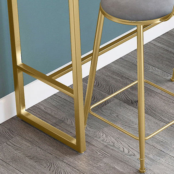 Glam Rectangle Bar Table Set 1/2/4 Pieces Faux Marble Pub Set for Dining Room Clearhalo 'Bar Furniture' 'furn' 'furn_home_bar_bar_sets' 'Furniture' 'Home Bars & Bar Sets' 'home_bar_bar_sets' 'Kitchen & Dining Furniture' 6561314