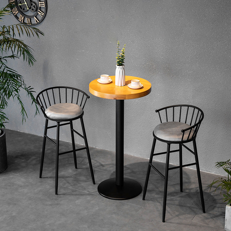 1/3 Pieces Bar Stool and Table Set Modern Round Pub Table Set Clearhalo 'Bar Furniture' 'furn' 'furn_home_bar_bar_sets' 'Furniture' 'Home Bars & Bar Sets' 'home_bar_bar_sets' 'Kitchen & Dining Furniture' 6561331