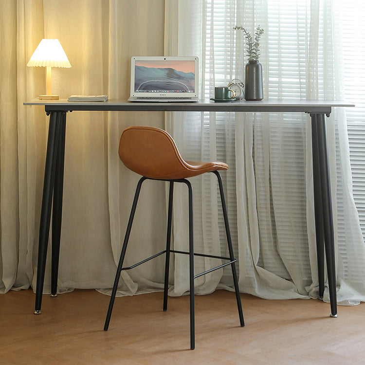 1/2/3/5 Pieces Pub Dining Set Rectangular Table and Stool Set 2 Pieces: Table, 1 Stool Clearhalo 'Bar Furniture' 'furn' 'furn_home_bar_bar_sets' 'Furniture' 'Home Bars & Bar Sets' 'home_bar_bar_sets' 'Kitchen & Dining Furniture' 6561343