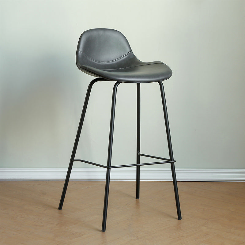1/2/3/5 Pieces Pub Dining Set Rectangular Table and Stool Set Grey 30"H Stool (Single) Clearhalo 'Bar Furniture' 'furn' 'furn_home_bar_bar_sets' 'Furniture' 'Home Bars & Bar Sets' 'home_bar_bar_sets' 'Kitchen & Dining Furniture' 6561348
