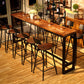 1/6/11 Pieces Bar Stool and Table Set Industrial Pub Dining Set Clearhalo 'Bar Furniture' 'furn' 'furn_home_bar_bar_sets' 'Furniture' 'Home Bars & Bar Sets' 'home_bar_bar_sets' 'Kitchen & Dining Furniture' 6561368