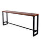 1/6/11 Pieces Bar Stool and Table Set Industrial Pub Dining Set Brown 79"L x 16"W Clearhalo 'Bar Furniture' 'furn' 'furn_home_bar_bar_sets' 'Furniture' 'Home Bars & Bar Sets' 'home_bar_bar_sets' 'Kitchen & Dining Furniture' 6561374