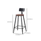 1/6/11 Pieces Bar Stool and Table Set Industrial Pub Dining Set Clearhalo 'Bar Furniture' 'furn' 'furn_home_bar_bar_sets' 'Furniture' 'Home Bars & Bar Sets' 'home_bar_bar_sets' 'Kitchen & Dining Furniture' 6561382