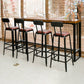 Contemporary Bar Table Set 1/5/7 Pieces Rectangle Solid Wood Counter Table Set 5 Pieces: Table, 4 Brown Stools Clearhalo 'Bar Furniture' 'furn' 'furn_home_bar_bar_sets' 'Furniture' 'Home Bars & Bar Sets' 'home_bar_bar_sets' 'Kitchen & Dining Furniture' 6561392