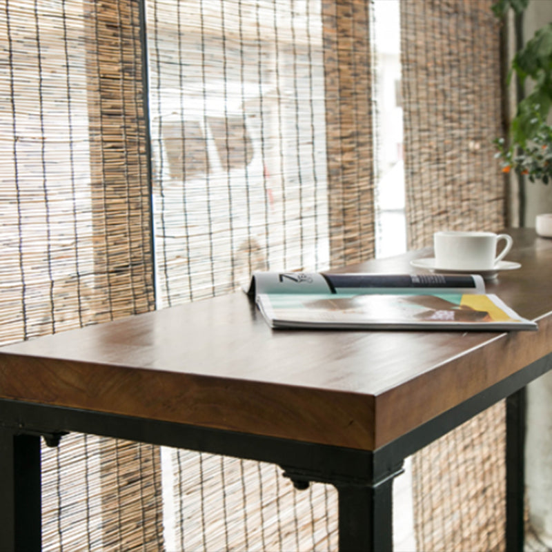 Contemporary Bar Table Set 1/5/7 Pieces Rectangle Solid Wood Counter Table Set Clearhalo 'Bar Furniture' 'furn' 'furn_home_bar_bar_sets' 'Furniture' 'Home Bars & Bar Sets' 'home_bar_bar_sets' 'Kitchen & Dining Furniture' 6561397