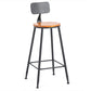 Juego de mesa de bar contemporáneo, mesa de mostrador rectangular de madera maciza de 1/6/11 piezas