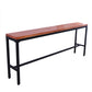 Juego de mesa de bar contemporáneo, mesa de mostrador rectangular de madera maciza de 1/6/11 piezas