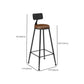 Juego de mesa de bar contemporáneo, mesa de mostrador rectangular de madera maciza de 1/6/11 piezas