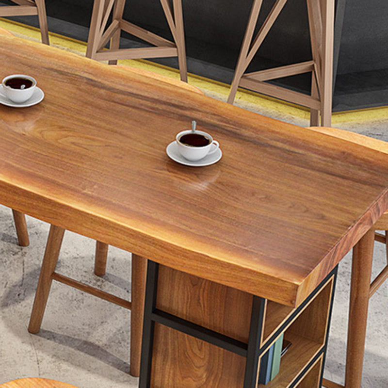 Contemporary Bar Table Set 1/4 Pieces Rectangle Solid Wood Bar Table Set for Indoor Clearhalo 'Bar Furniture' 'furn' 'furn_home_bar_bar_sets' 'Furniture' 'Home Bars & Bar Sets' 'home_bar_bar_sets' 'Kitchen & Dining Furniture' 6561469