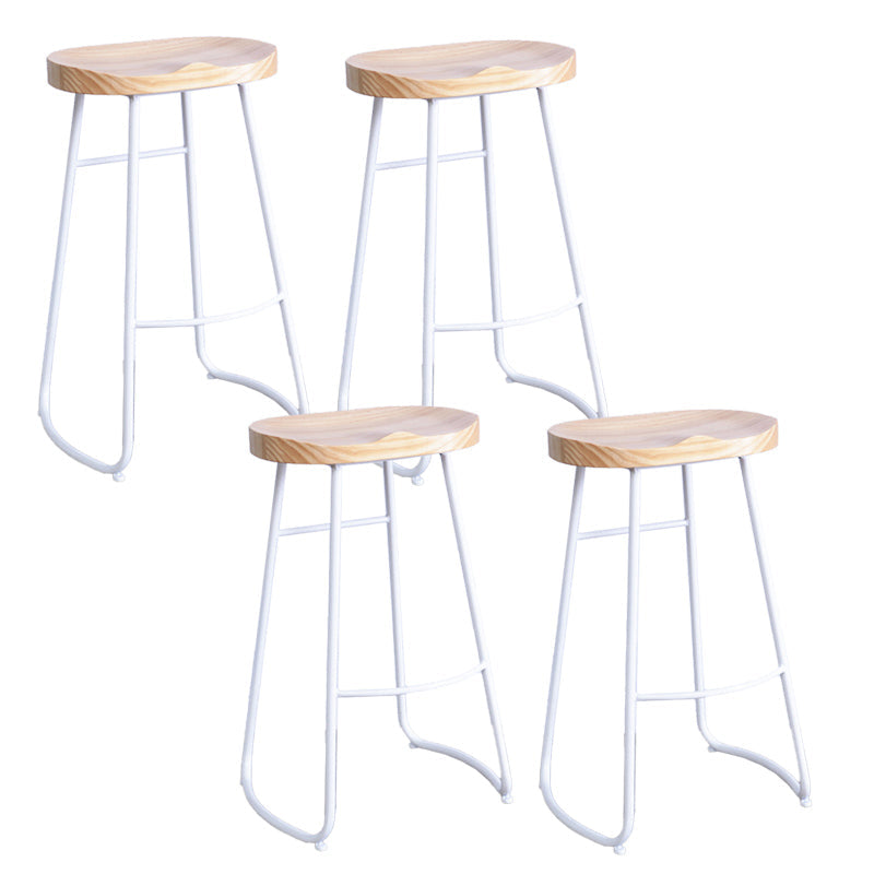 Contemporary Bar Table Set 1/4/6 Pieces Rectangle Solid Wood Bistro Set Brown 28.7"H Stool (Set of 4) Clearhalo 'Bar Furniture' 'furn' 'furn_home_bar_bar_sets' 'Furniture' 'Home Bars & Bar Sets' 'home_bar_bar_sets' 'Kitchen & Dining Furniture' 6561483