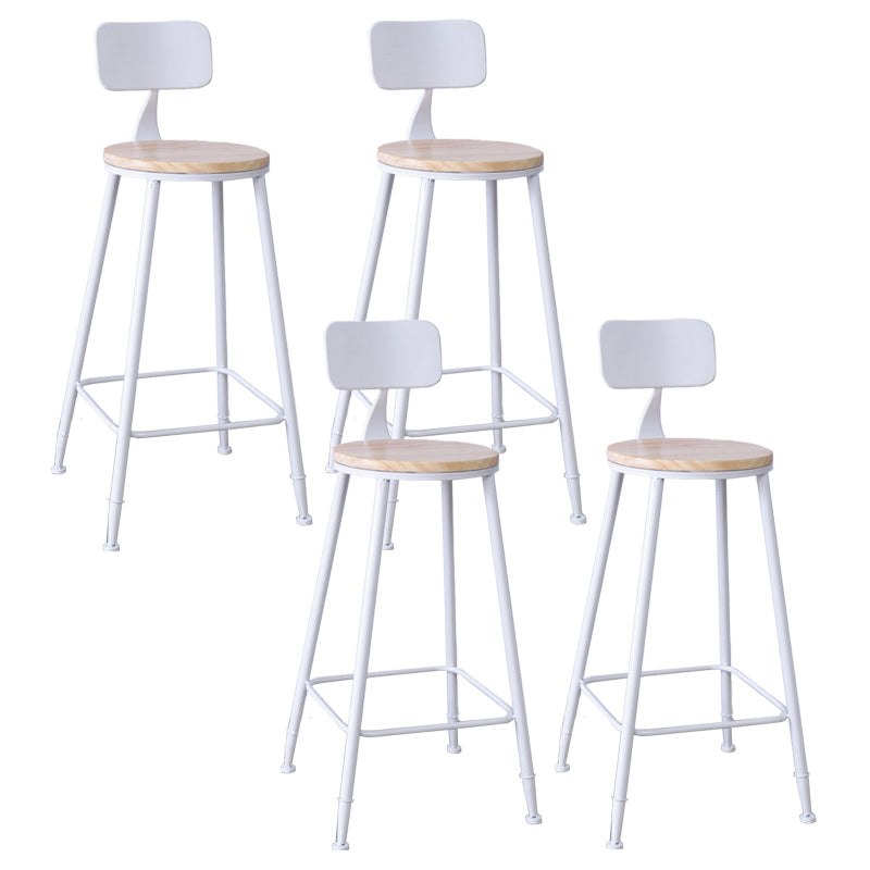 Contemporary Bar Table Set 1/4/6 Pieces Rectangle Solid Wood Bistro Set Wood 30"H Stools (Set of 4) Clearhalo 'Bar Furniture' 'furn' 'furn_home_bar_bar_sets' 'Furniture' 'Home Bars & Bar Sets' 'home_bar_bar_sets' 'Kitchen & Dining Furniture' 6561484