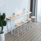 Contemporary Bar Table Set 1/4/6 Pieces Rectangle Solid Wood Bistro Set Clearhalo 'Bar Furniture' 'furn' 'furn_home_bar_bar_sets' 'Furniture' 'Home Bars & Bar Sets' 'home_bar_bar_sets' 'Kitchen & Dining Furniture' 6561485