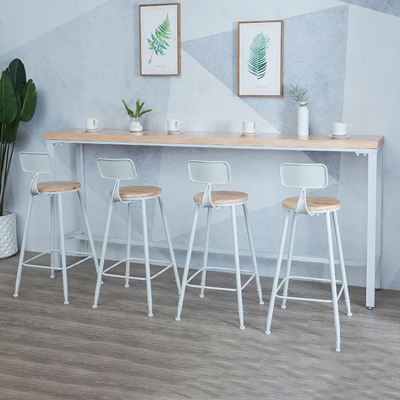 Contemporary Bar Table Set 1/4/6 Pieces Rectangle Solid Wood Bistro Set Clearhalo 'Bar Furniture' 'furn' 'furn_home_bar_bar_sets' 'Furniture' 'Home Bars & Bar Sets' 'home_bar_bar_sets' 'Kitchen & Dining Furniture' 6561497