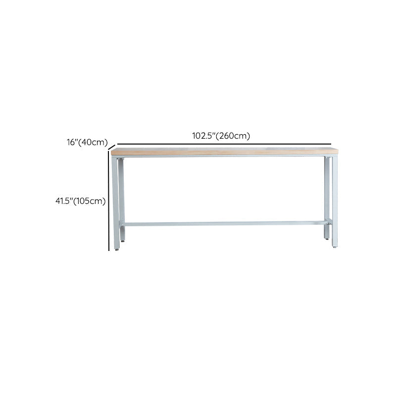 Contemporary Bar Table Set 1/4/6 Pieces Rectangle Solid Wood Bistro Set Clearhalo 'Bar Furniture' 'furn' 'furn_home_bar_bar_sets' 'Furniture' 'Home Bars & Bar Sets' 'home_bar_bar_sets' 'Kitchen & Dining Furniture' 6561506