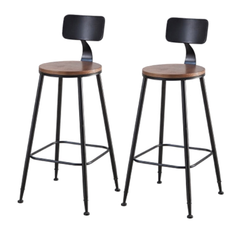 Industrial Style Pub Set 1/5/9 Pieces Solid Wood Pub Dining Set for Indoor Brown 30"H Stools (Set of 2) Clearhalo 'Bar Furniture' 'furn' 'furn_home_bar_bar_sets' 'Furniture' 'Home Bars & Bar Sets' 'home_bar_bar_sets' 'Kitchen & Dining Furniture' 6561514