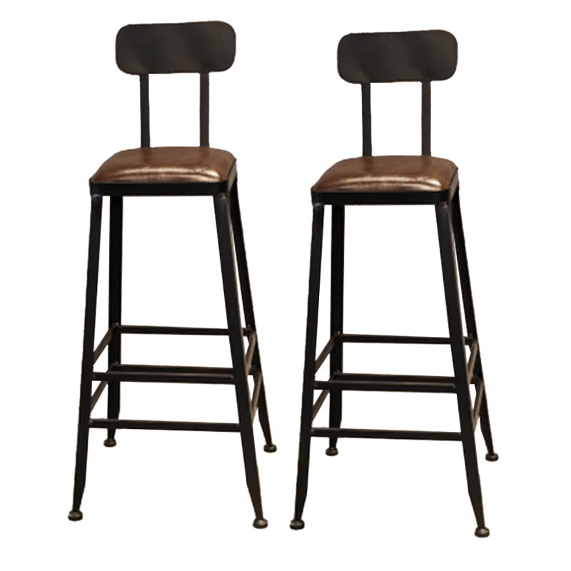 Industrial Style Pub Set 1/5/9 Pieces Solid Wood Pub Dining Set for Indoor Black 30"H Stools (Set of 2) Clearhalo 'Bar Furniture' 'furn' 'furn_home_bar_bar_sets' 'Furniture' 'Home Bars & Bar Sets' 'home_bar_bar_sets' 'Kitchen & Dining Furniture' 6561516