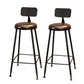 Industrial Style Pub Set 1/5/9 Pieces Solid Wood Pub Dining Set for Indoor Black-Brown 30"H Stools (Set of 2) Clearhalo 'Bar Furniture' 'furn' 'furn_home_bar_bar_sets' 'Furniture' 'Home Bars & Bar Sets' 'home_bar_bar_sets' 'Kitchen & Dining Furniture' 6561518