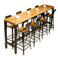 Industrial Style Pub Set 1/5/9 Pieces Solid Wood Pub Dining Set for Indoor Clearhalo 'Bar Furniture' 'furn' 'furn_home_bar_bar_sets' 'Furniture' 'Home Bars & Bar Sets' 'home_bar_bar_sets' 'Kitchen & Dining Furniture' 6561519