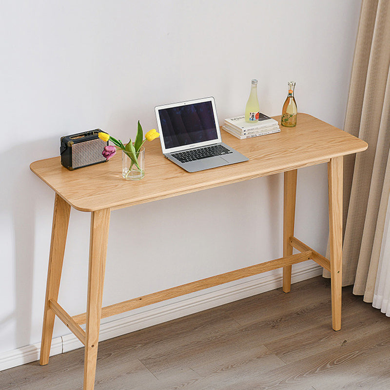 Natural Colour Bar Table Set 1/2/3 Pieces Industrial Rectangle Solid Wood Bar Set Clearhalo 'Bar Furniture' 'furn' 'furn_home_bar_bar_sets' 'Furniture' 'Home Bars & Bar Sets' 'home_bar_bar_sets' 'Kitchen & Dining Furniture' 6561558