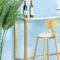 Glam-Rechteck-Pub-Set, 1/4/7-teiliger Stehtisch aus Kunstmarmor mit gepolsterten Hockern