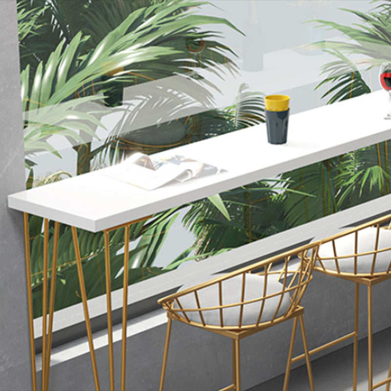 Glam Bar Table Set 1/5/9 Pieces Rectangle Solid Wood Pub Table with Upholstered Stool Clearhalo 'Bar Furniture' 'furn' 'furn_home_bar_bar_sets' 'Furniture' 'Home Bars & Bar Sets' 'home_bar_bar_sets' 'Kitchen & Dining Furniture' 6561599