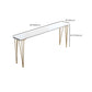 Glam Bar Table Set 1/5/9 Pieces Rectangle Solid Wood Pub Table with Upholstered Stool Clearhalo 'Bar Furniture' 'furn' 'furn_home_bar_bar_sets' 'Furniture' 'Home Bars & Bar Sets' 'home_bar_bar_sets' 'Kitchen & Dining Furniture' 6561602