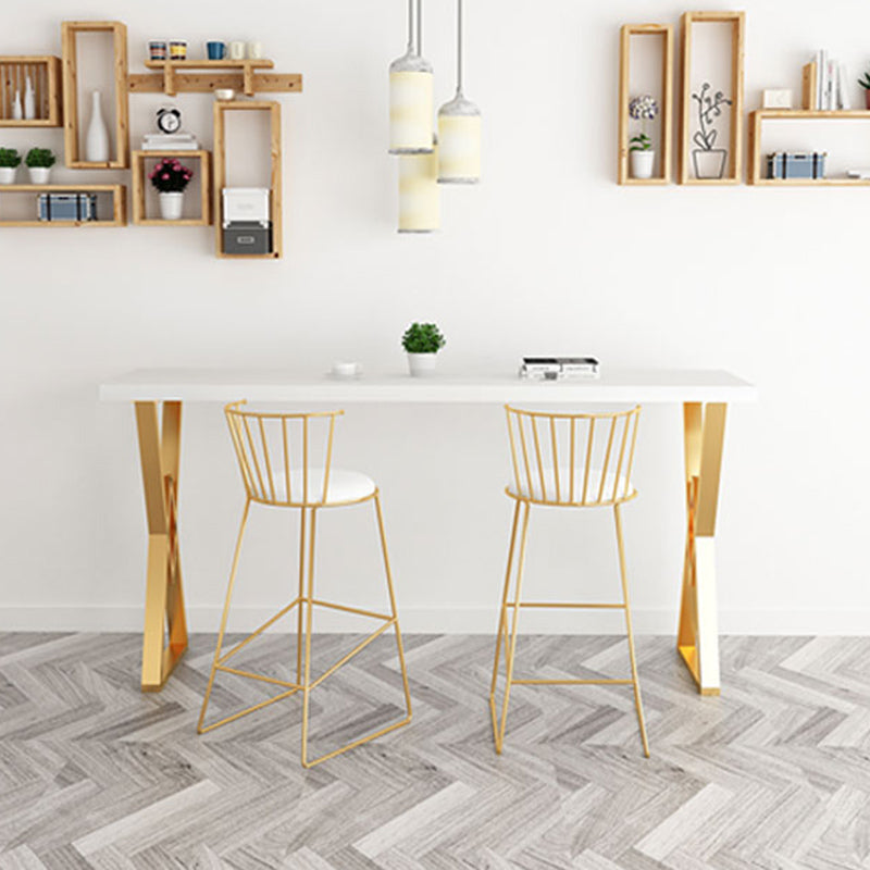 Juego de mesa de Bar rectangular Glam, juego de Pub de madera maciza de 1/3 piezas para comedor