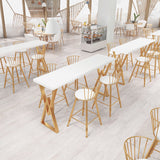 Set da tavolo da barregle glam 1/3 pezzi set di pub in legno massiccio per sala da pranzo