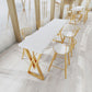 Juego de mesa de Bar rectangular Glam, juego de Pub de madera maciza de 1/3 piezas para comedor